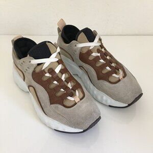 Acne Studios Womens 37-7US Beige and White Manhattan Sneakers Authentic!